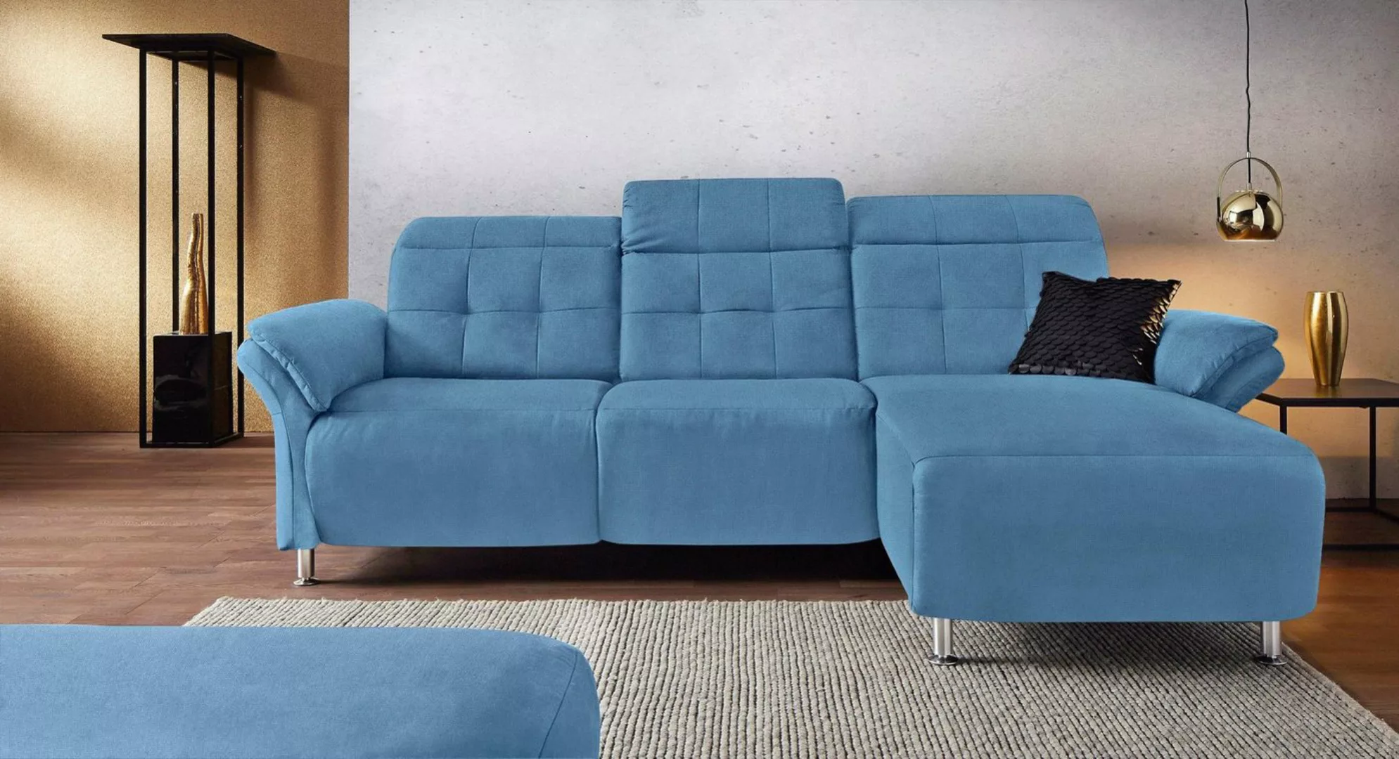 Places of Style Ecksofa Manhattan L-Form, 2 Sitze mit elektrischer Relaxfun günstig online kaufen