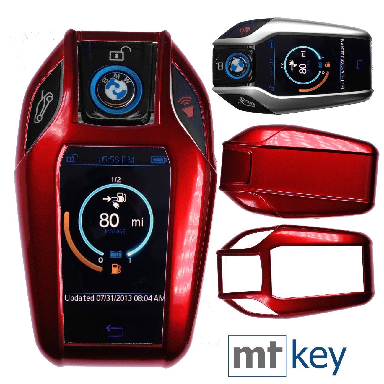 mt-key Schlüsseltasche Autoschlüssel Hardcover Schutzhülle Metallic günstig online kaufen