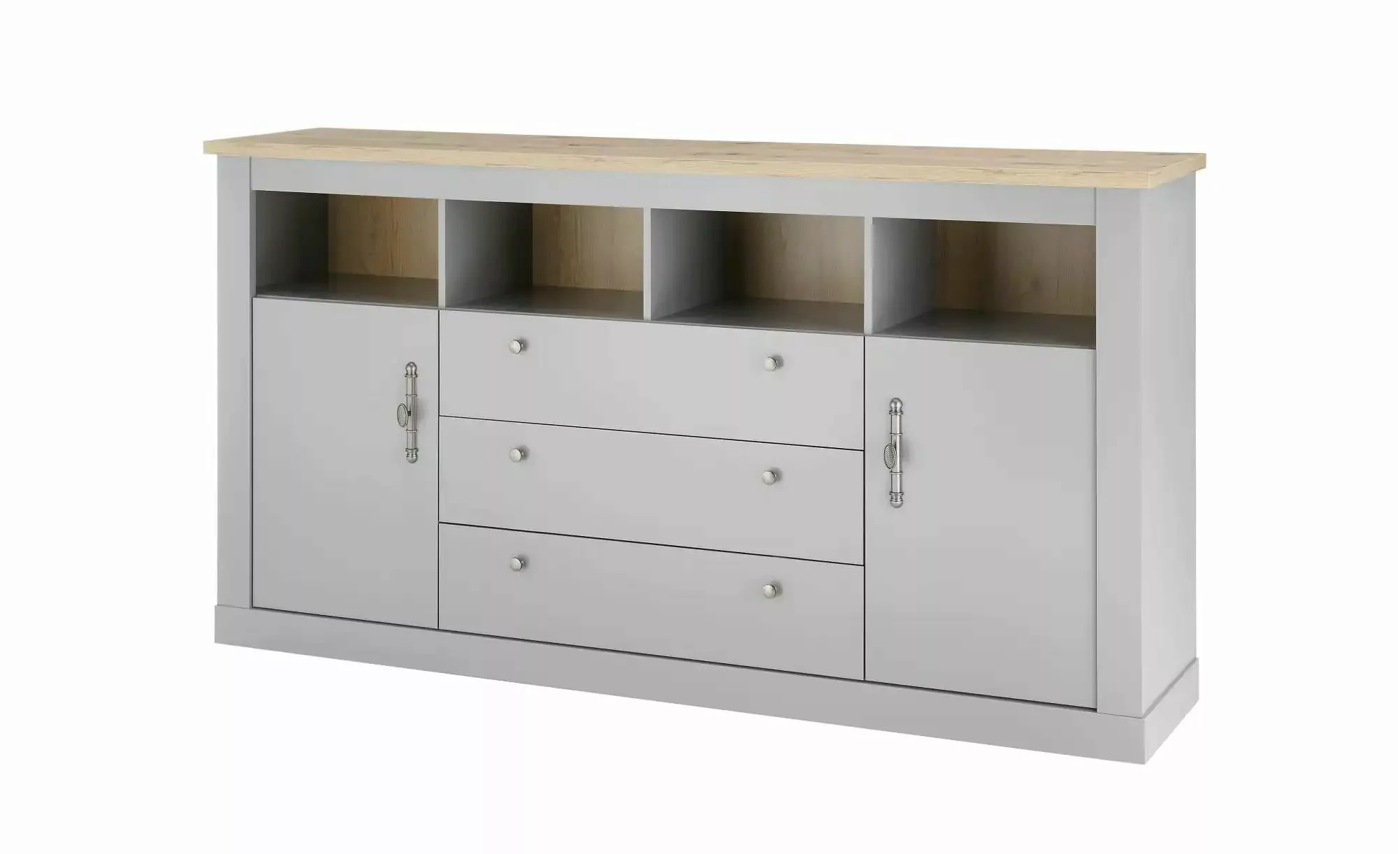 Sideboard  Claira ¦ grau ¦ Maße (cm): B: 200 H: 44 Kommoden & Sideboards > günstig online kaufen