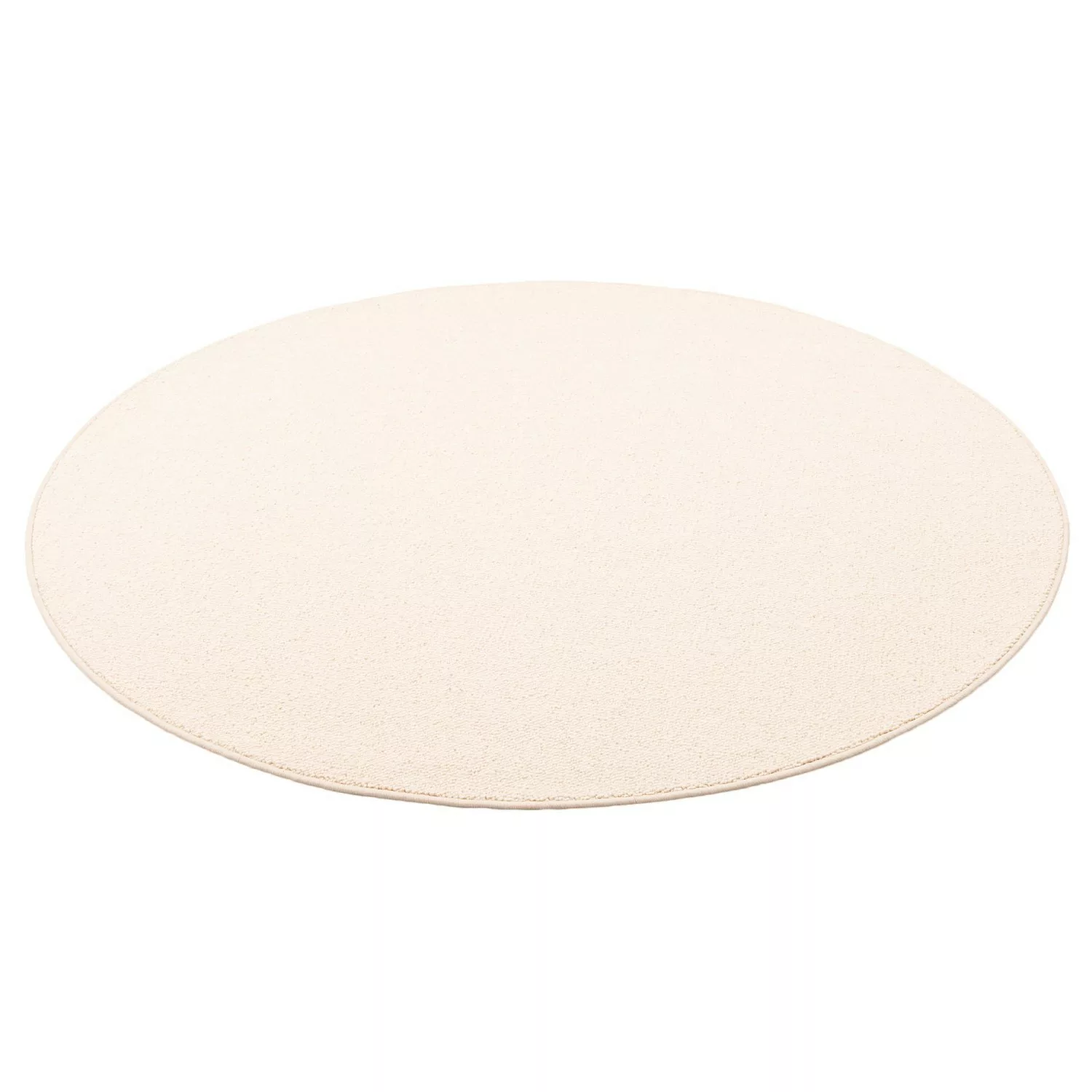 Snapstyle Natur Teppich Wolle Berber Wollweiss 100cm Rund günstig online kaufen