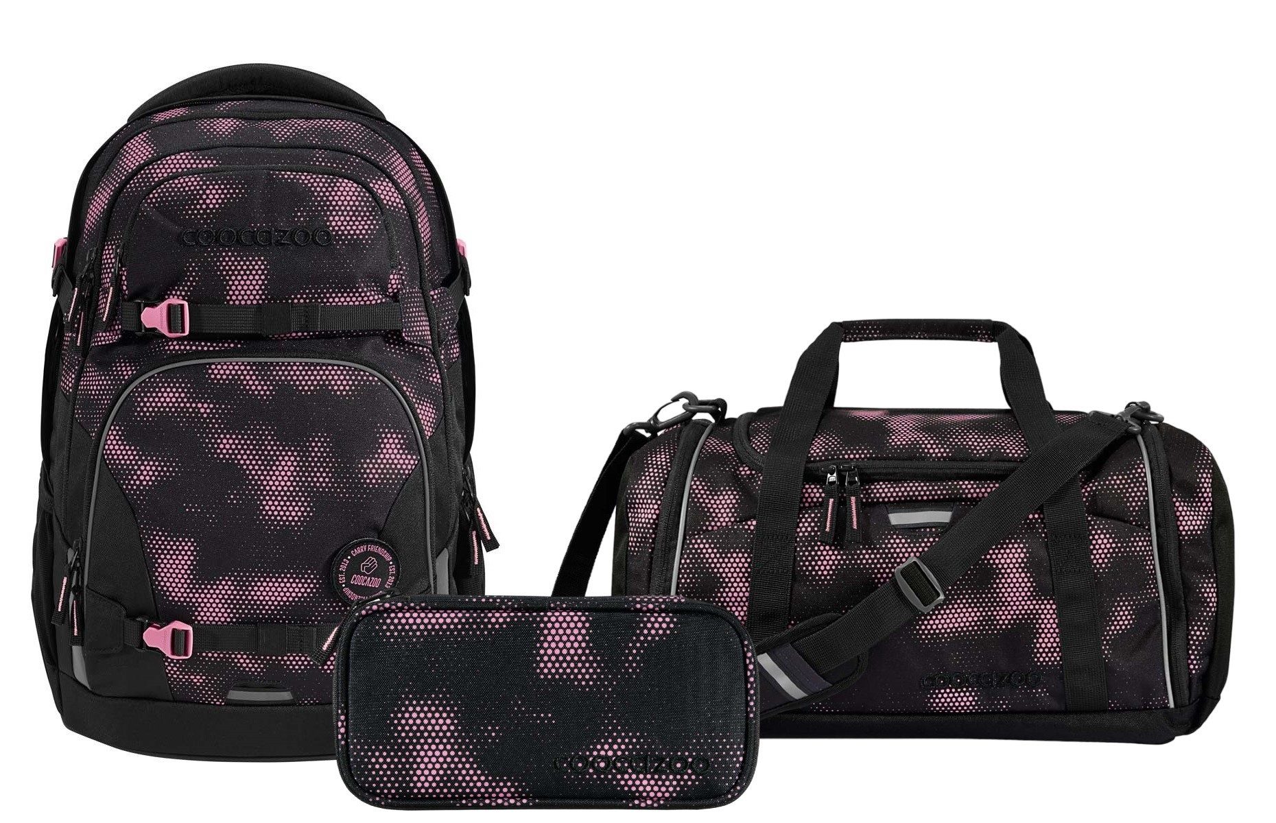 coocazoo Schulranzen Schulrucksack-Set PORTER Pink Illusion günstig online kaufen