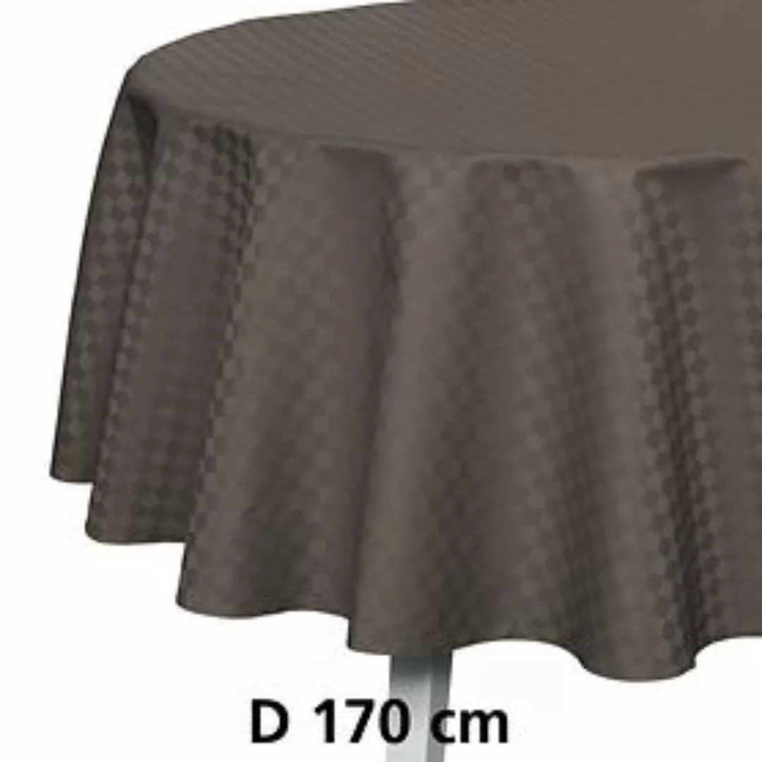 Tischdecke 'Casa' anthrazit D 170 günstig online kaufen