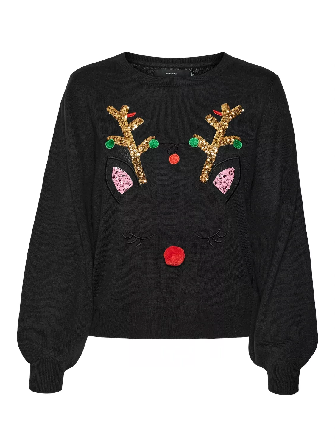 Vero Moda Weihnachtspullover VMRUDOLF LS O-NECK PULLOVER XMAS LCS günstig online kaufen