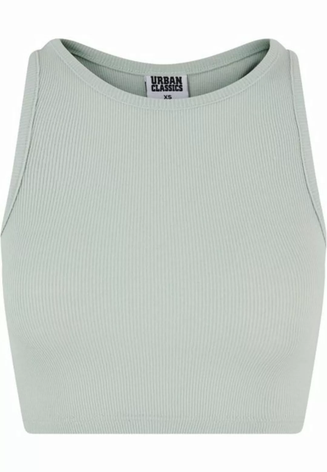 URBAN CLASSICS Muskelshirt Urban Classics Damen Ladies Cropped Rib Top (1-t günstig online kaufen