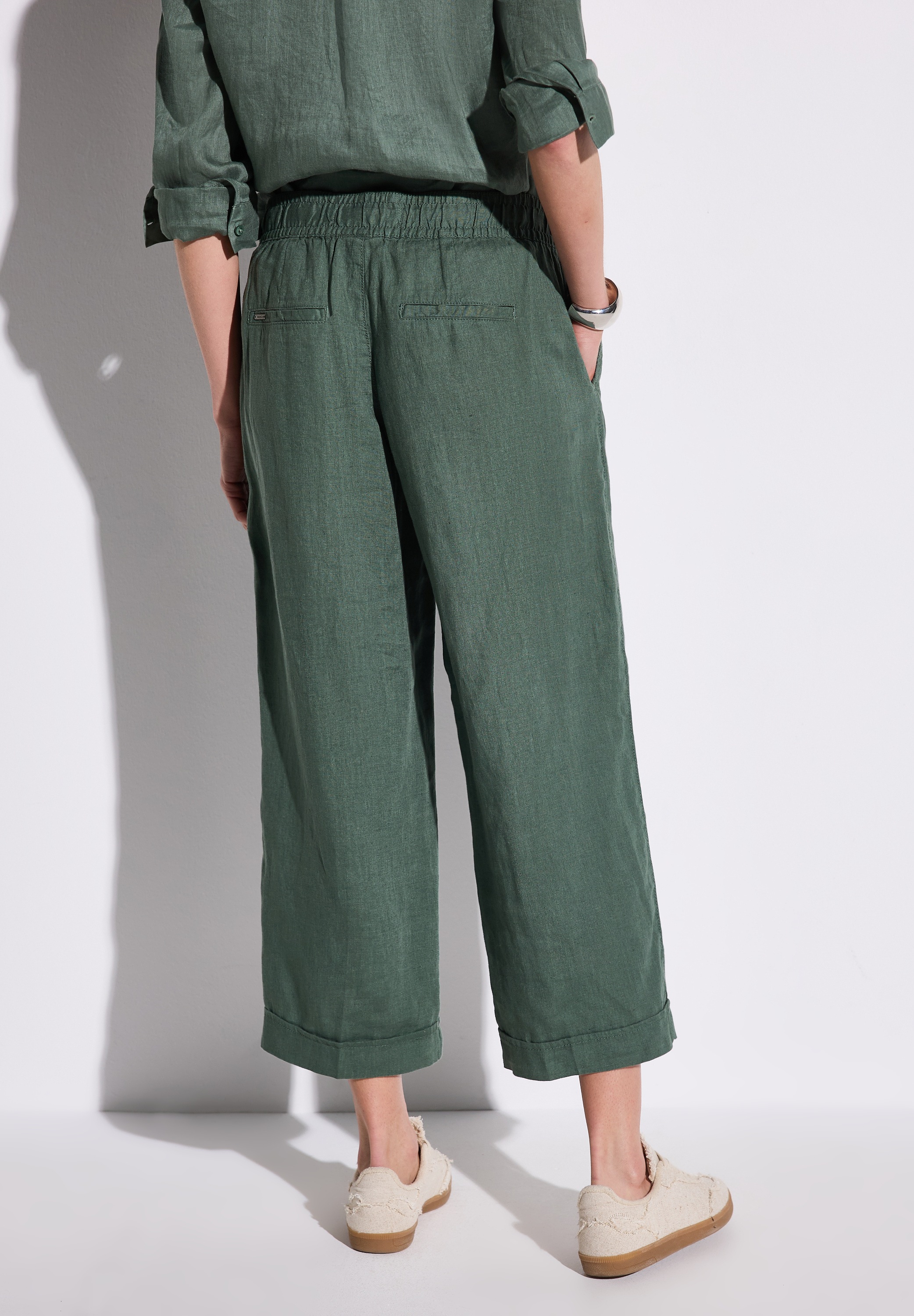 STREET ONE Culotte "Styel EMEE", Sommerhose mit elastischem Bund mit Tunnel günstig online kaufen