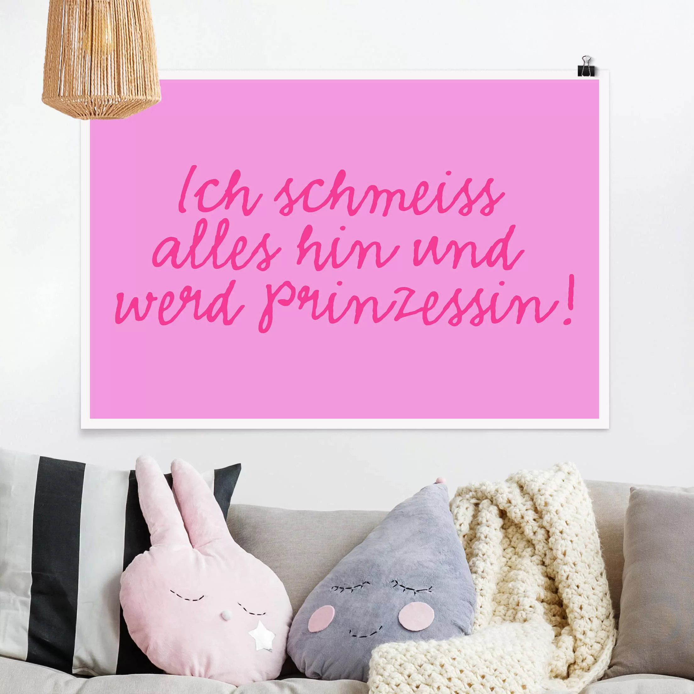 Poster Spruch - Querformat No.KA19 Prinzessin günstig online kaufen