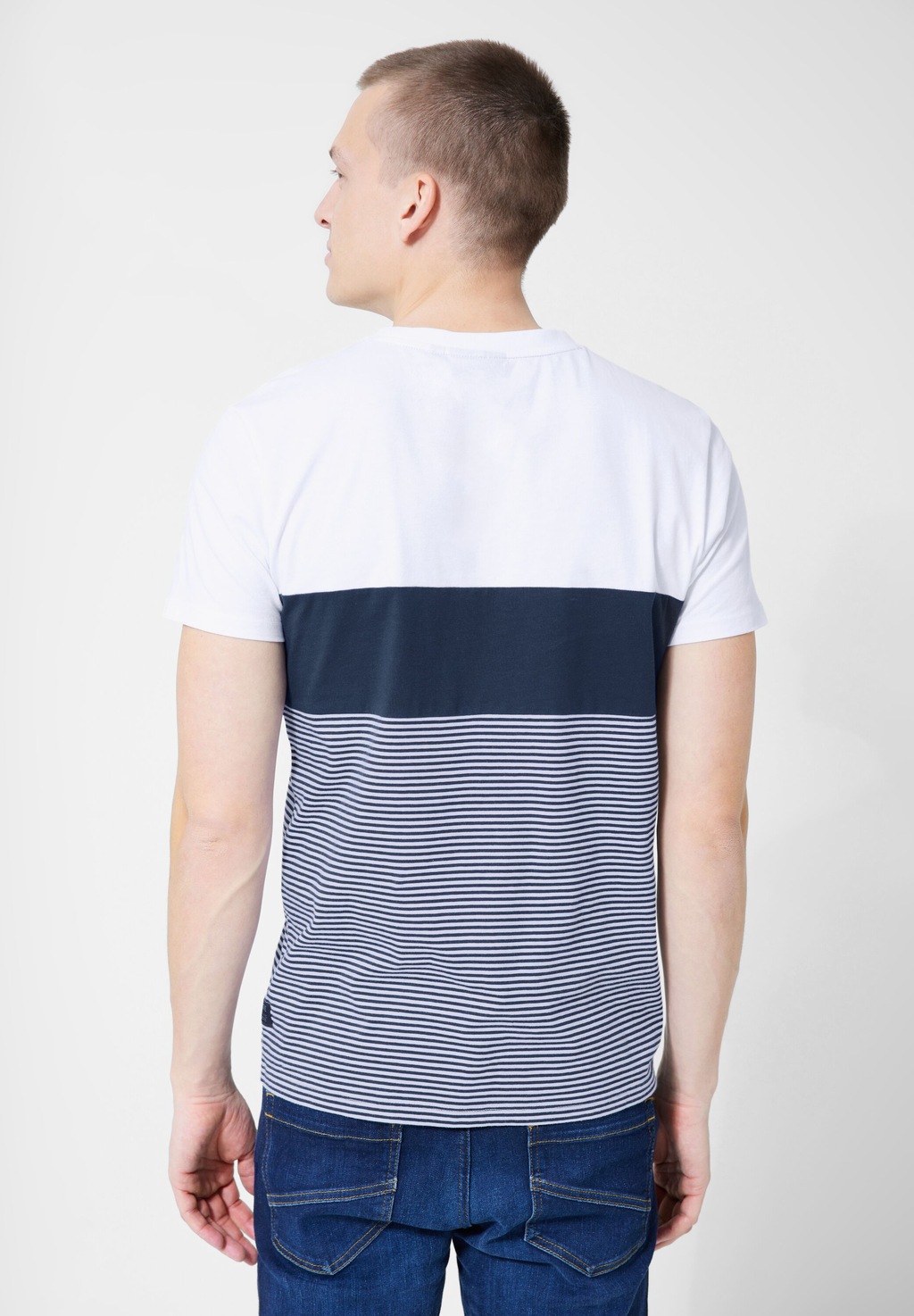 STREET ONE MEN T-Shirt, im Streifen-Design günstig online kaufen