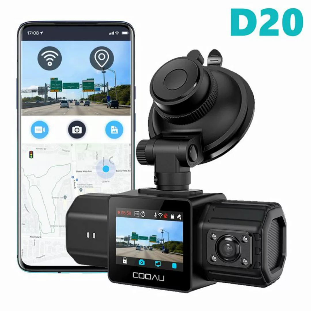 COOAU Dashcam 1.5" Auto Kamera 1080P Video Recorder DVR Nachtsicht G-Sensor günstig online kaufen