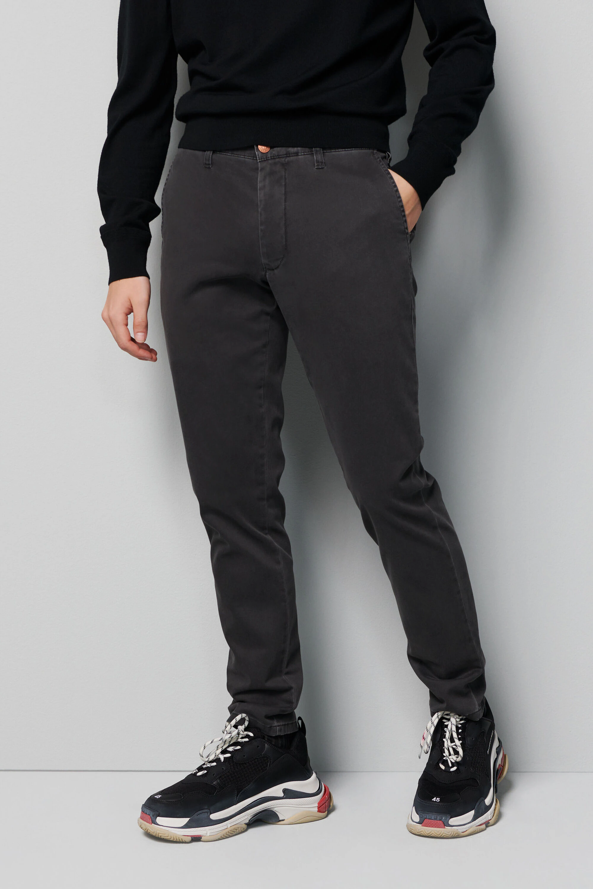 MEYER Chinos "M5 FIT", im unifarbenen Design günstig online kaufen