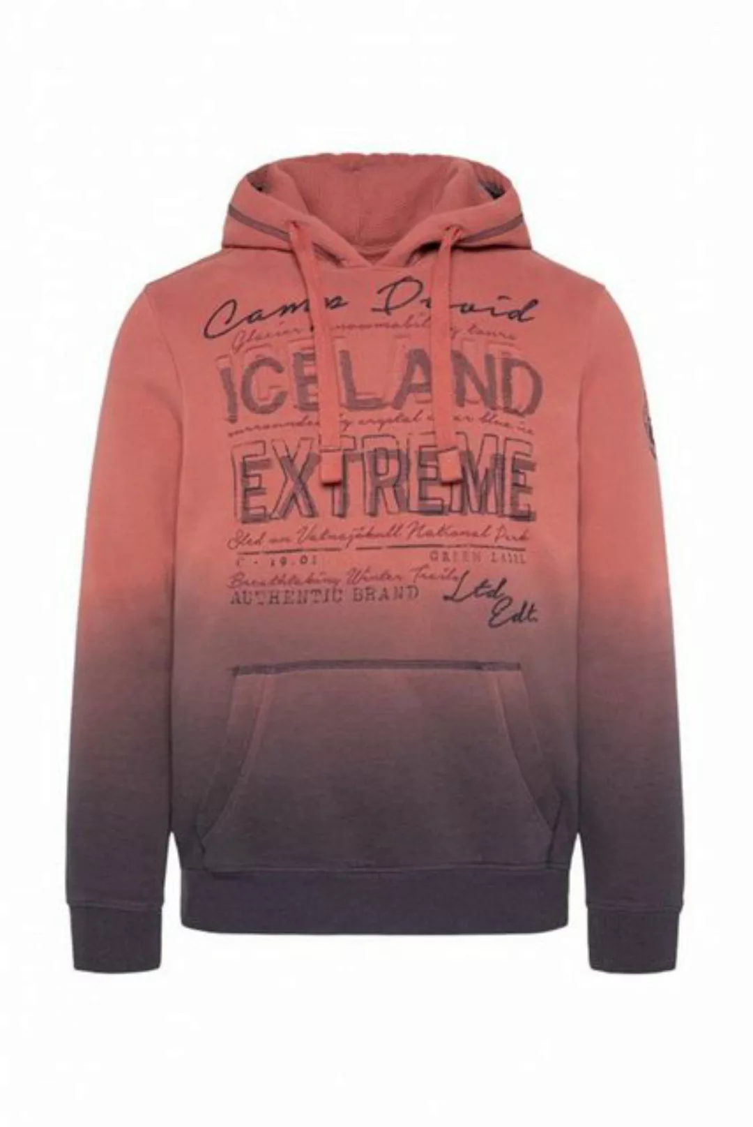 CAMP DAVID Hoodie Dip Dye mit Label-Stickereien günstig online kaufen