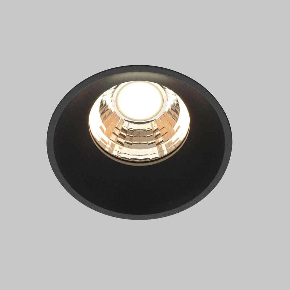 LED Einbauleuchte Round in Schwarz 7W 450lm 54mm günstig online kaufen