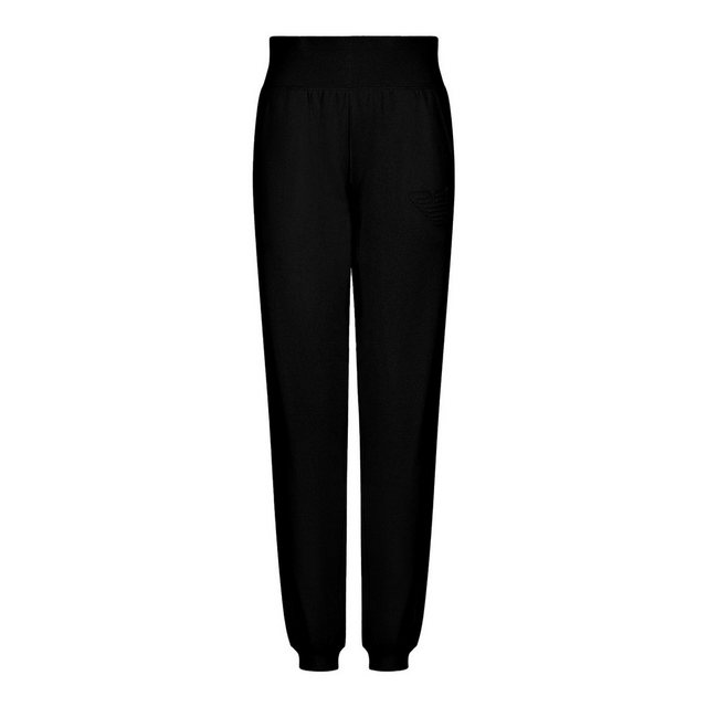 Emporio Armani Loungehose Pants with Cuffs mit Adler-Patch günstig online kaufen