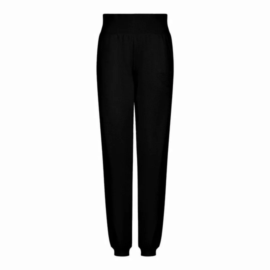 Emporio Armani Loungehose Pants with Cuffs mit Adler-Patch günstig online kaufen