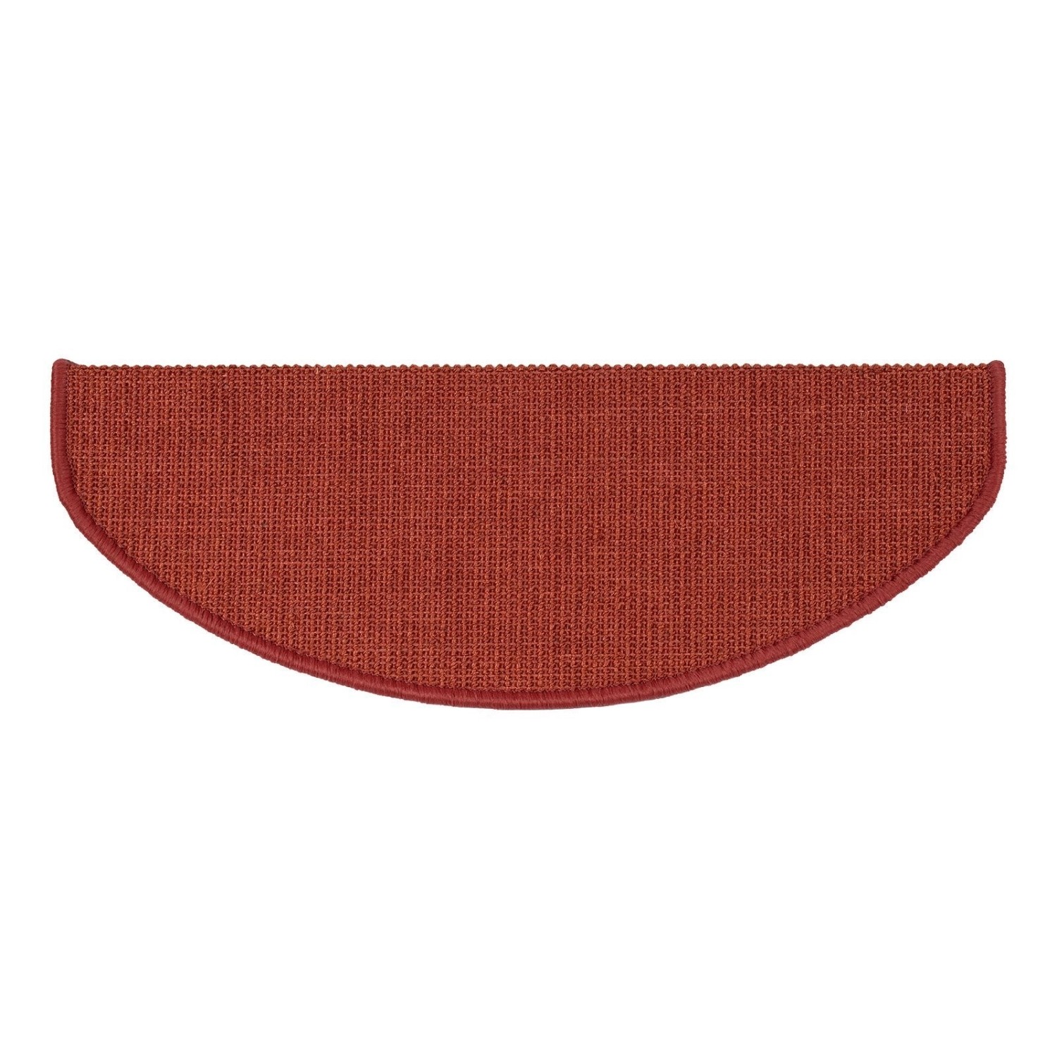 Karat Stufenmatte Sisal Pure Nature Selbstklebend Rot Halbrund 19 x 56 cm günstig online kaufen