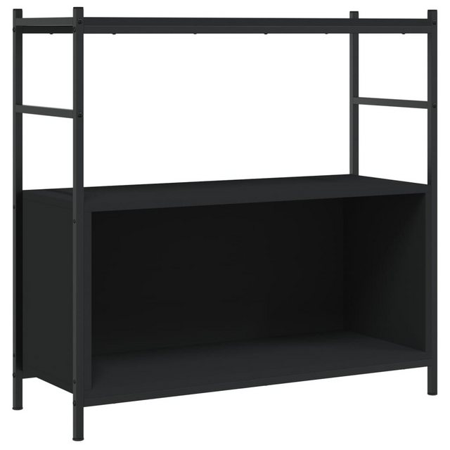 vidaXL Bücherregal Bücherregal Schwarz 80x30x78,5 cm Holzwerkstoff und Eise günstig online kaufen