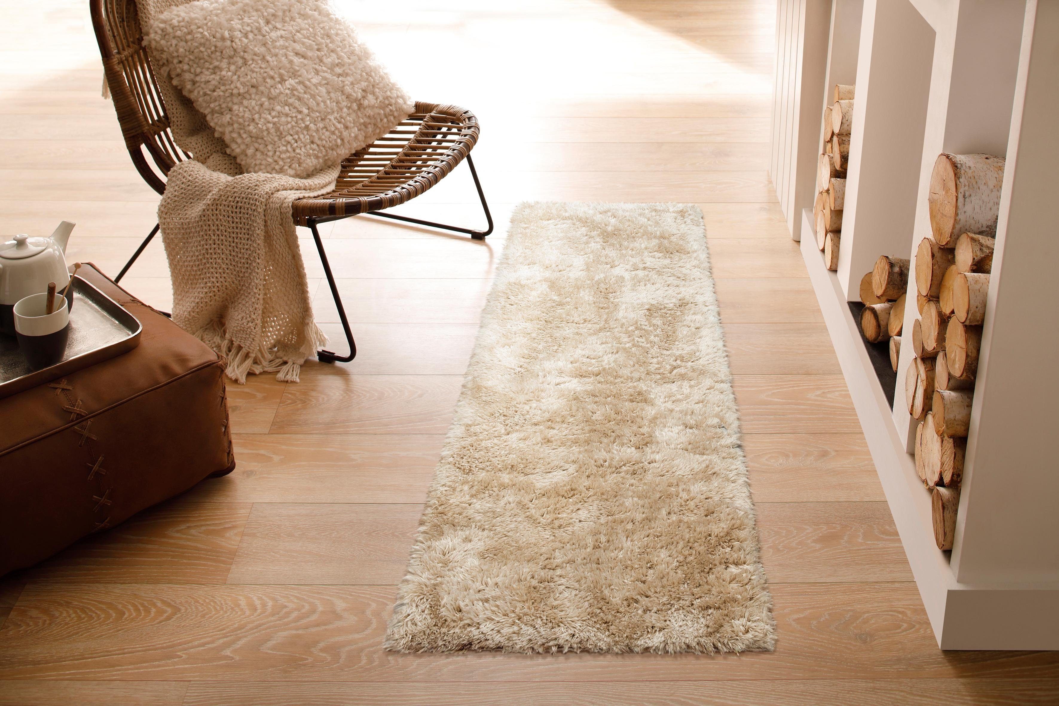 my home Hochflor-Läufer Boldo, rechteckig, Höhe: günstig online kaufen