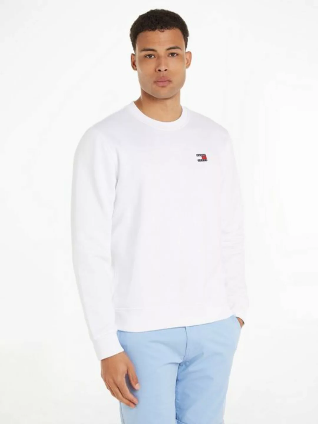 Tommy Jeans Sweatshirt TJM REG BADGE CREW EXT mit Rundhalsausschnitt günstig online kaufen