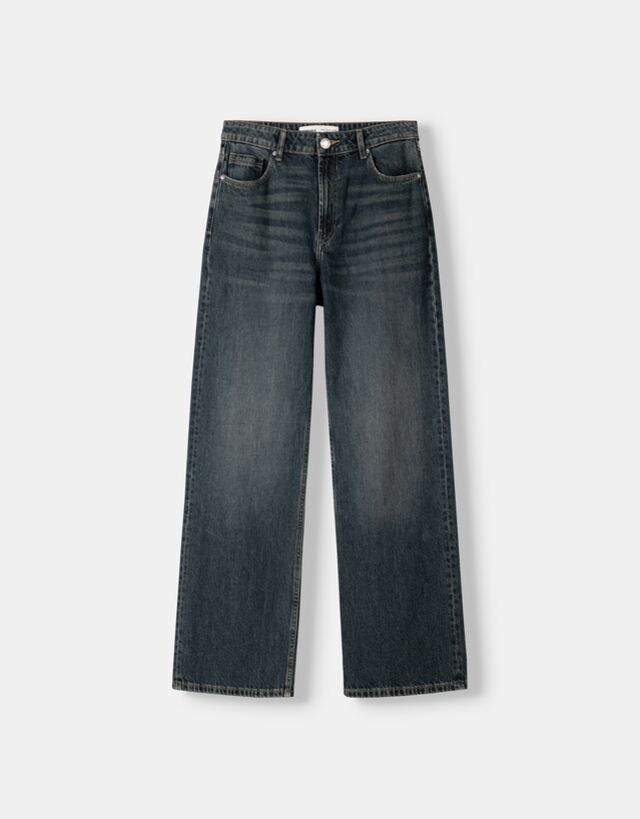 Bershka Jeans Im Baggy-Hosen-Fit Bskteen 10-12 Grün günstig online kaufen