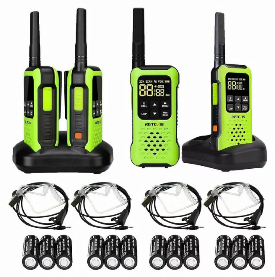 Retevis Walkie Talkie RT45,Aufladbar USB Lizenzfrei 16 Kanäle,VOX Taschenla günstig online kaufen