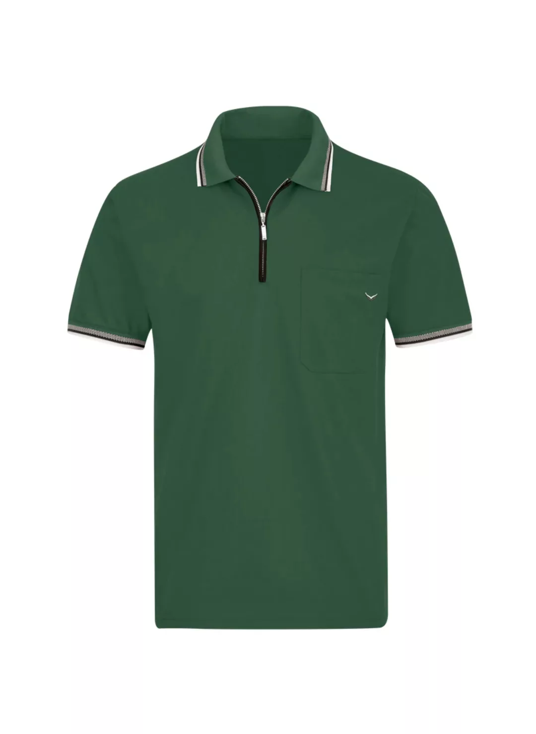 Trigema Poloshirt TRIGEMA Poloshirt mit Reißverschluss (1-tlg) günstig online kaufen