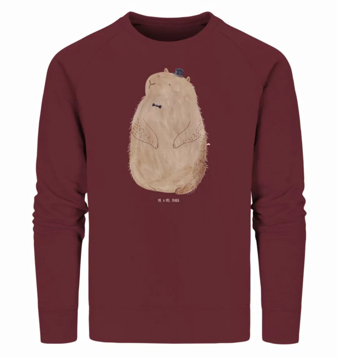 Mr. & Mrs. Panda Longpullover Größe M Murmeltier - Burgundy - Geschenk, Pul günstig online kaufen