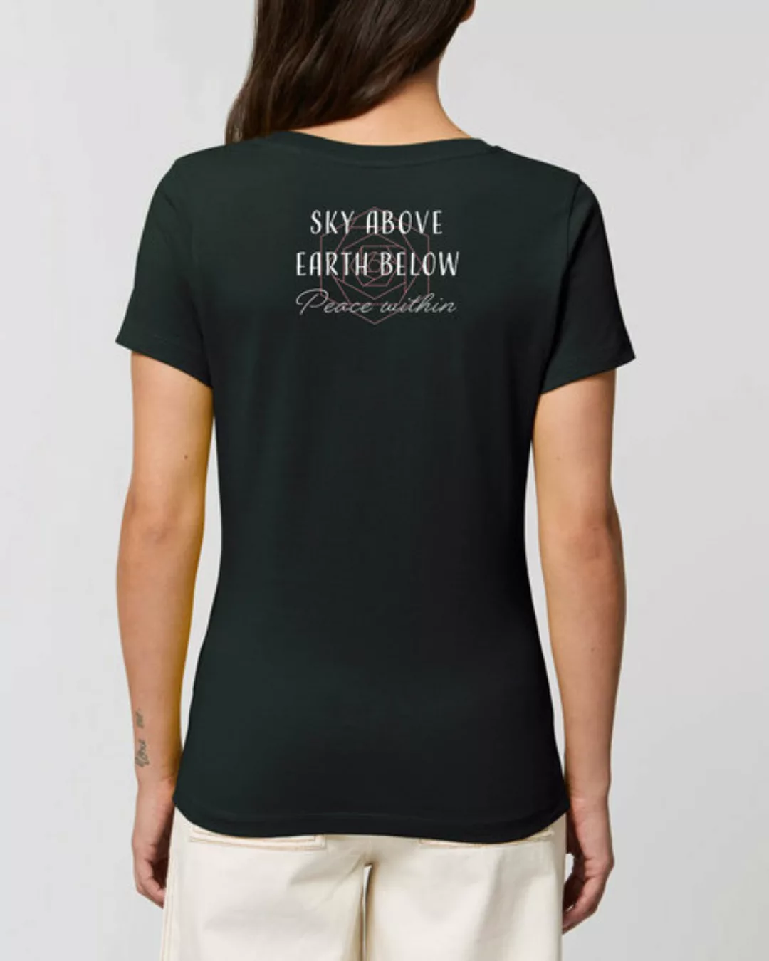 Bio Damen Rundhals Statement T-shirt "Peace Within" Von Human Family günstig online kaufen