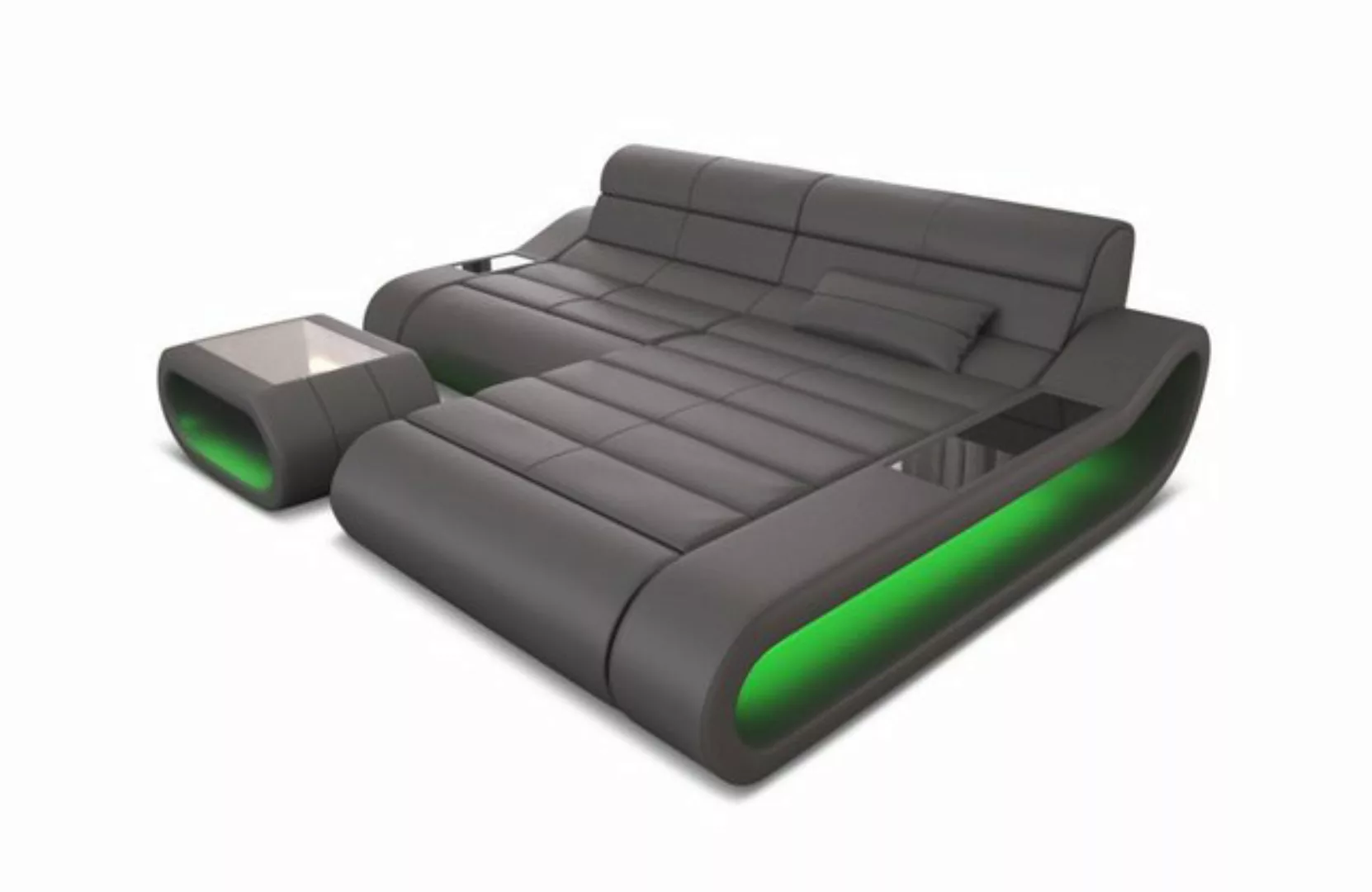 Sofa Dreams Ecksofa Leder Sofa Ledercouch Concept L Form kurz Ledersofa, Co günstig online kaufen