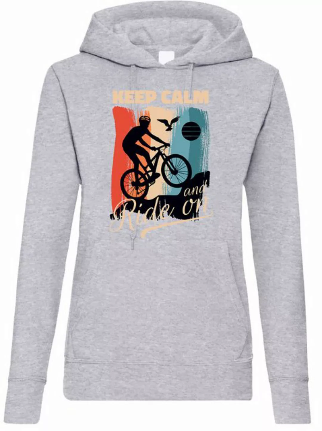 Youth Designz Kapuzenpullover Keep Calm Fahrrad Damen Hoodie Pullover mit m günstig online kaufen