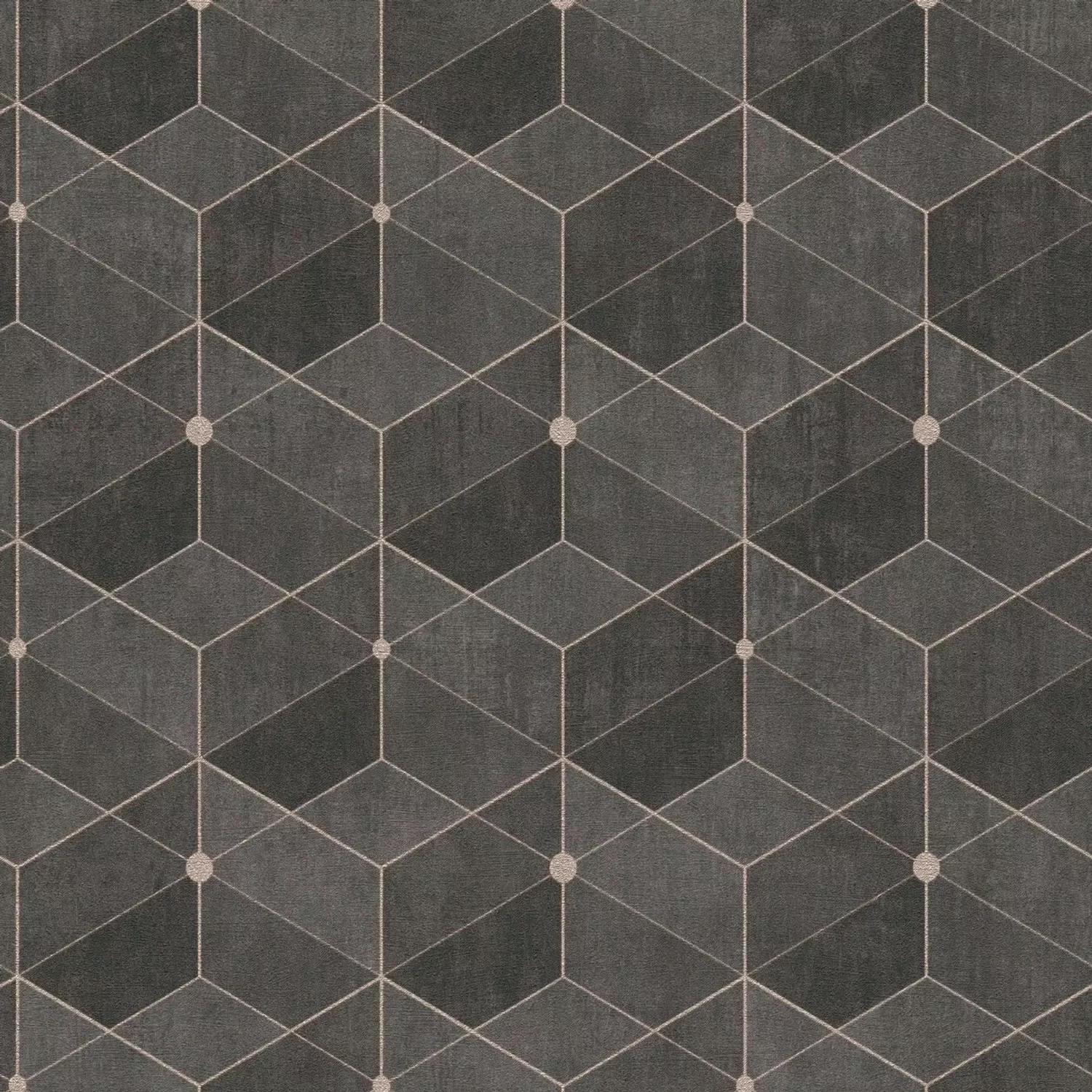Bricoflor Schwarze Tapete Im Art Déco Stil Geometrische Vliestapete Der 20E günstig online kaufen