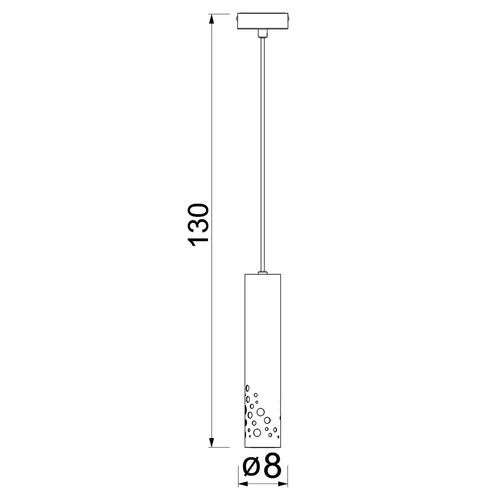 Pendelleuchte Tibia, einflammig, schwarz, Stahl, GU10 günstig online kaufen