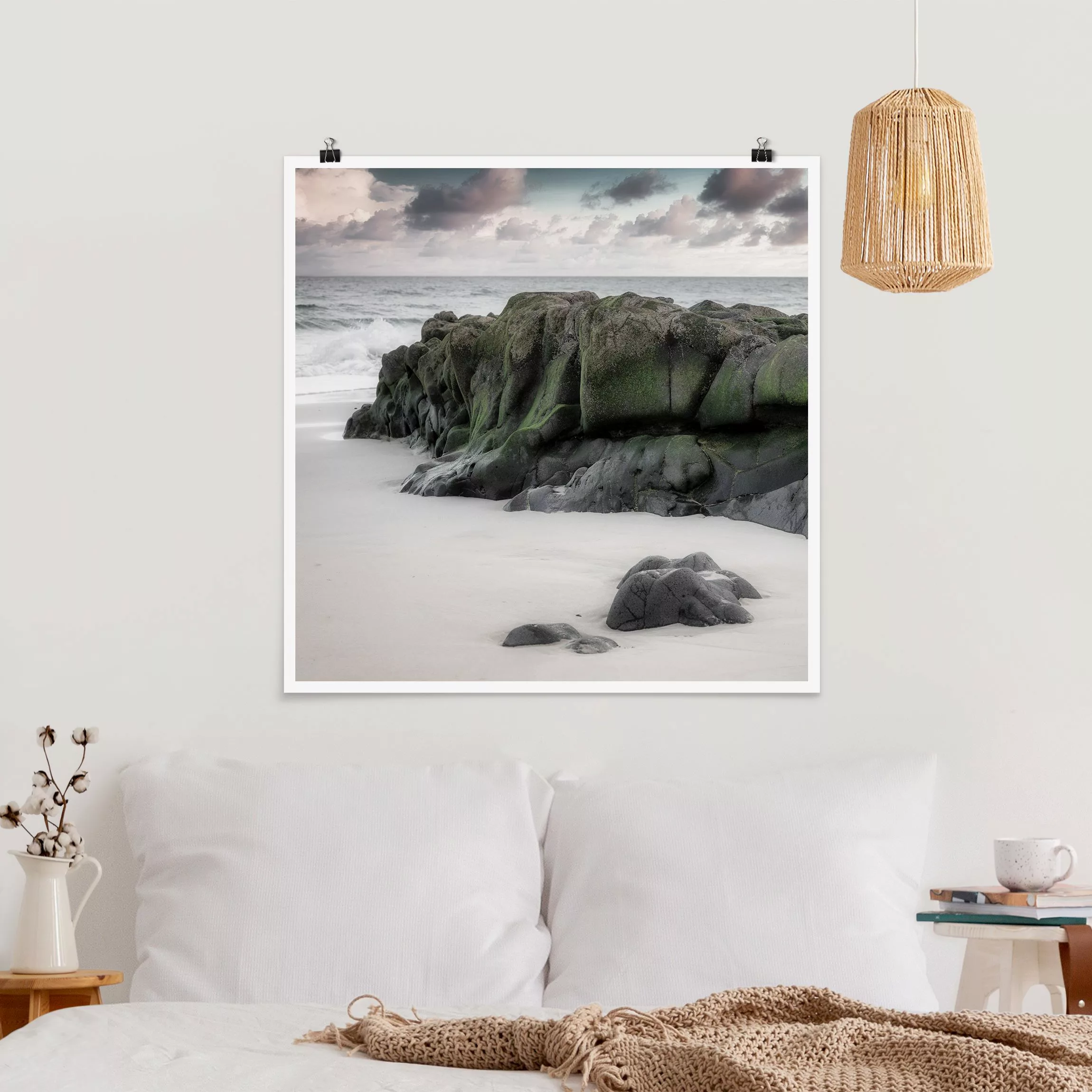 Poster Felsen am Strand günstig online kaufen