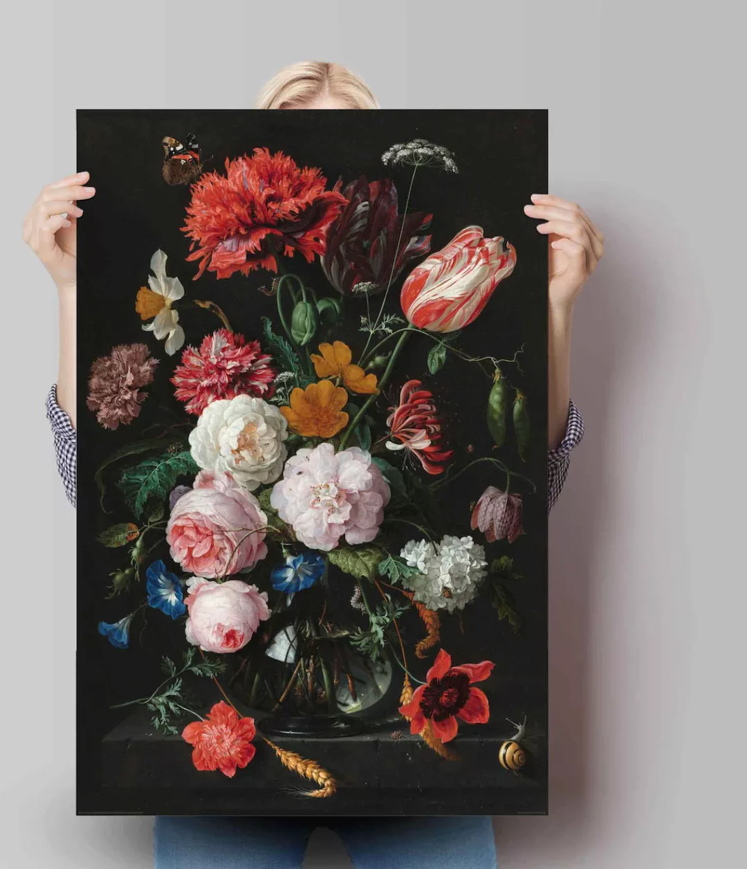 Reinders! Poster »Poster Stillleben mit Blumenvase Jan Davidsz de Heem«, Va günstig online kaufen