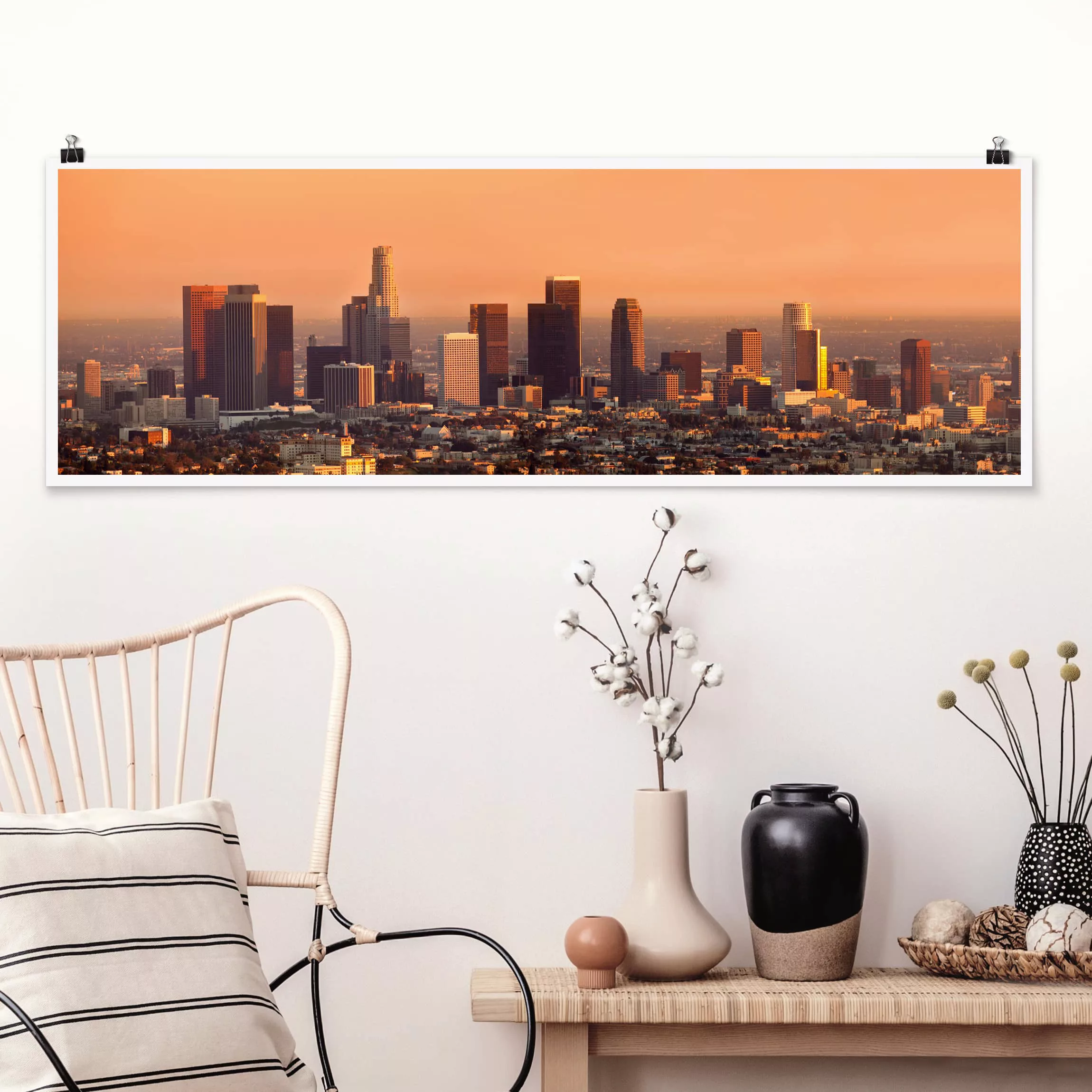 Panorama Poster Architektur & Skyline Skyline of Los Angeles günstig online kaufen