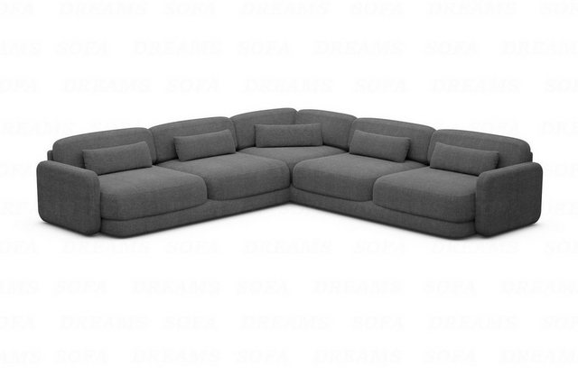 Sofa Dreams Ecksofa Polster Ecksofa Stoff Modern Eck Couch Eckcouch Valenci günstig online kaufen