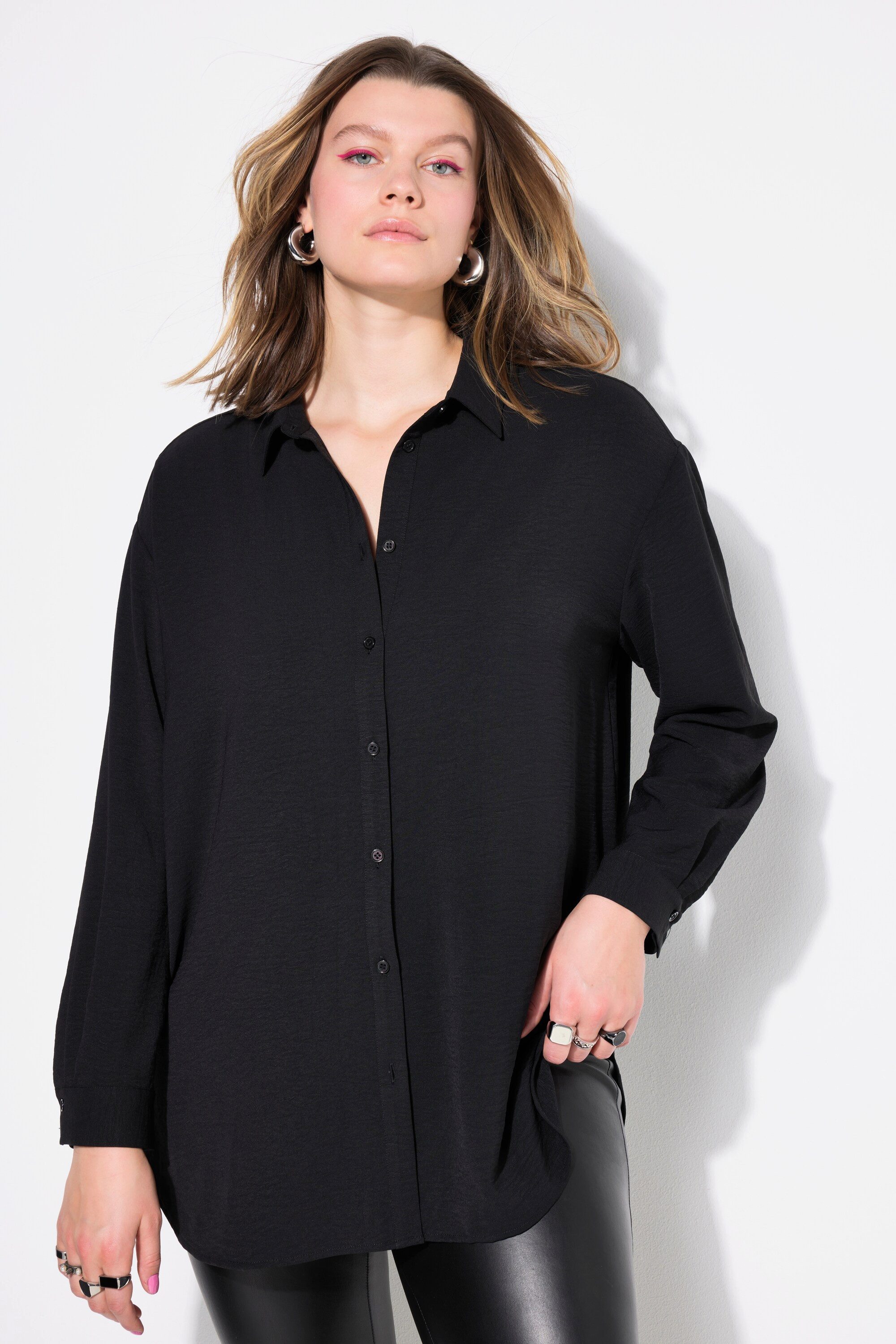 Studio Untold Hemdbluse Hemdbluse oversized Krepp günstig online kaufen