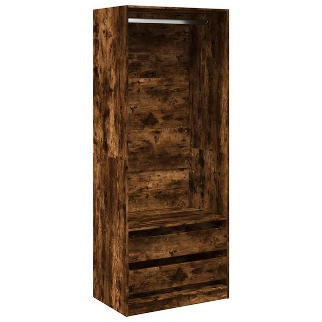 vidaXL Kleiderschrank Kleiderschrank Räuchereiche 80x50x200 cm Holzwerkstof günstig online kaufen