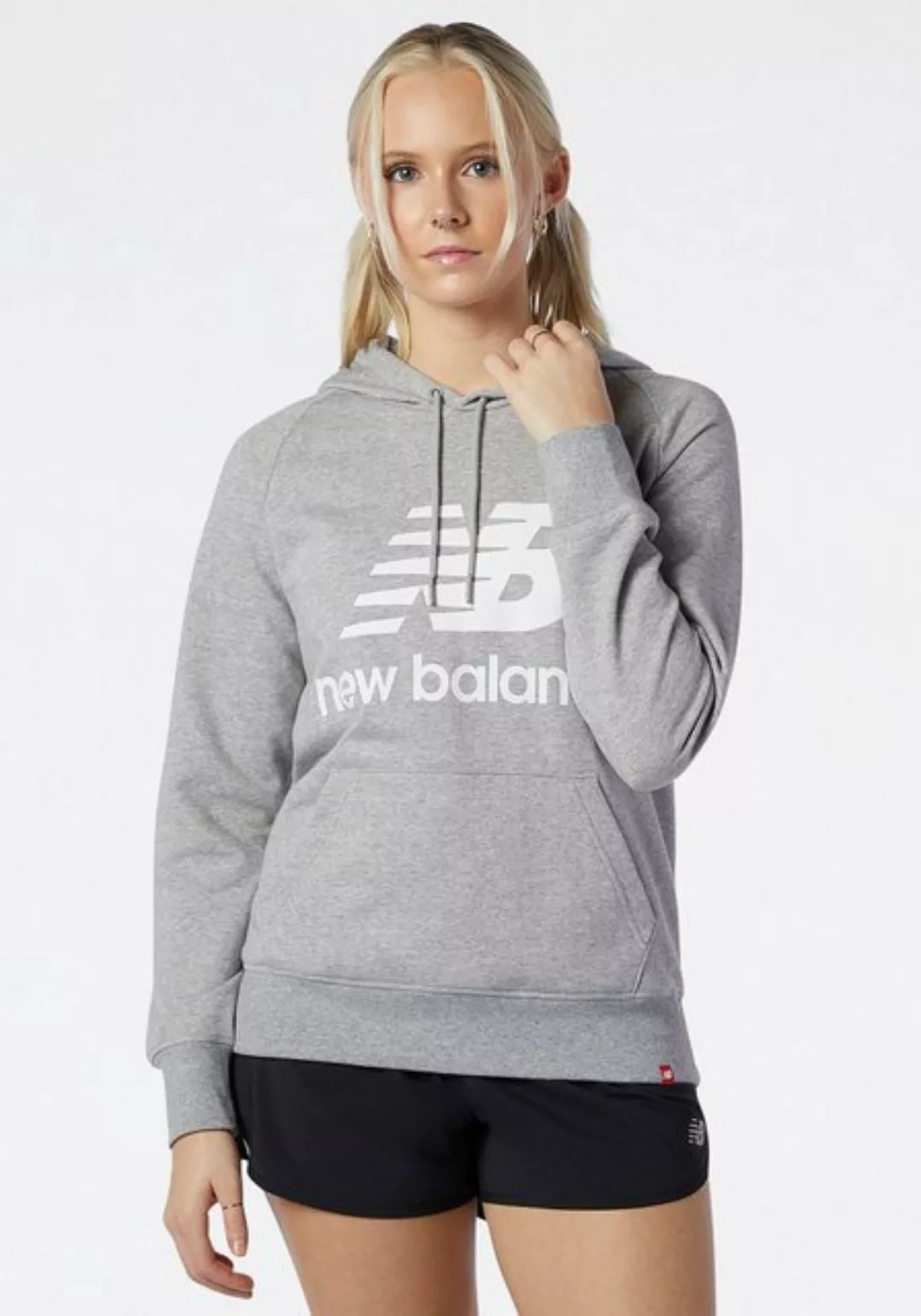 New Balance Kapuzensweatshirt NB ESSENTIALS STACKED LOGO HOODIE günstig online kaufen