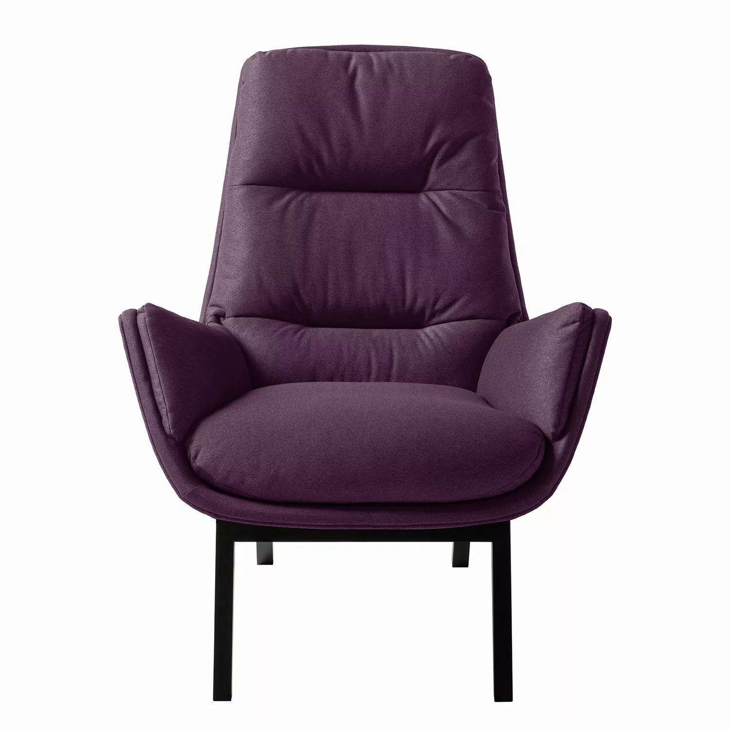home24 Studio Copenhagen Sessel Garbo I Violett Webstoff 83x95x92 cm (BxHxT günstig online kaufen