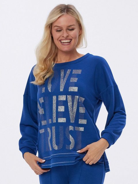 MONACO blue WEEKEND Sweatshirt Longsleeve figurumspielend mit Digitalprint günstig online kaufen