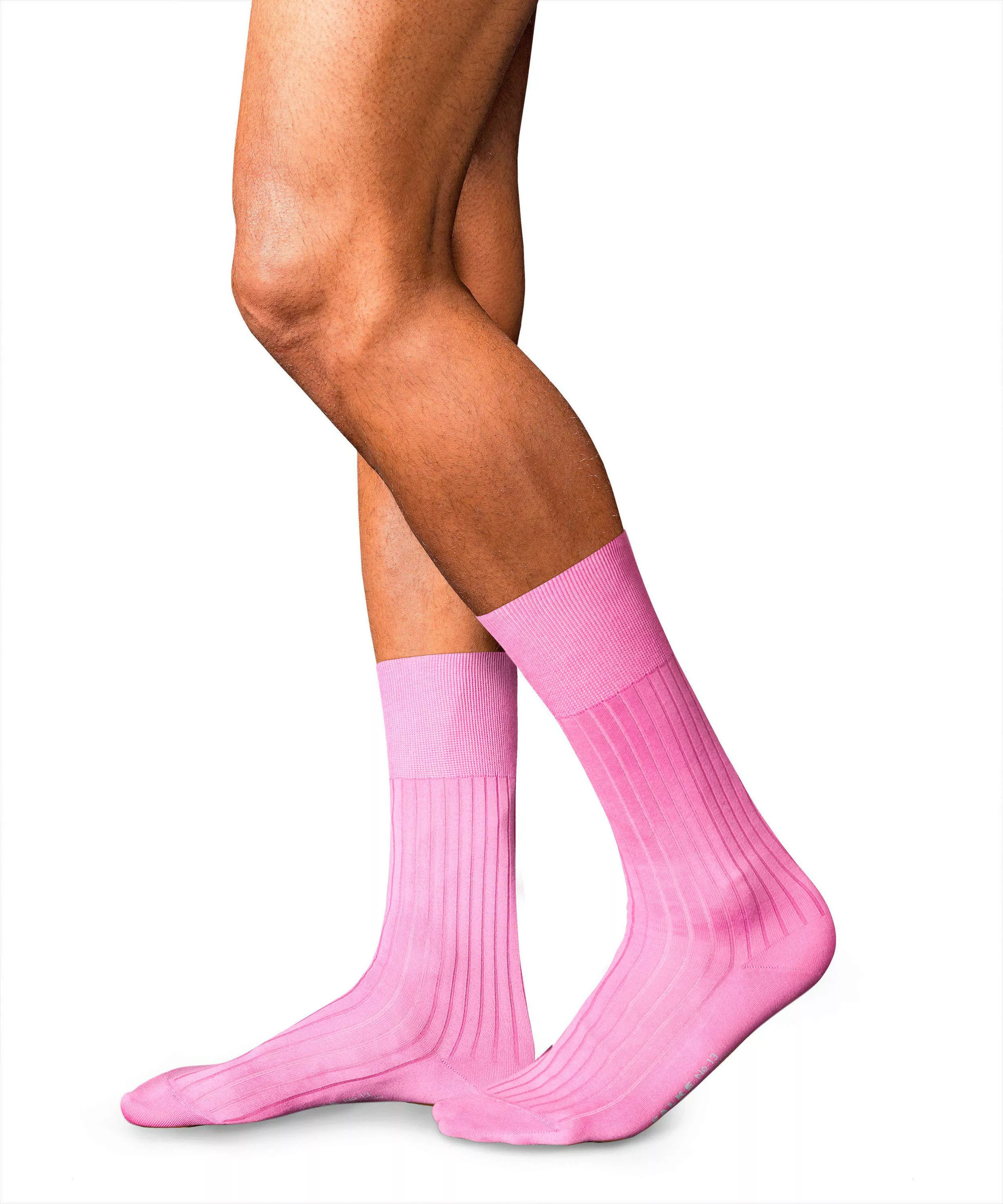 FALKE No. 13 Finest Piuma Cotton Gentlemen Socken, Herren, 43-44, Rosa, Uni günstig online kaufen