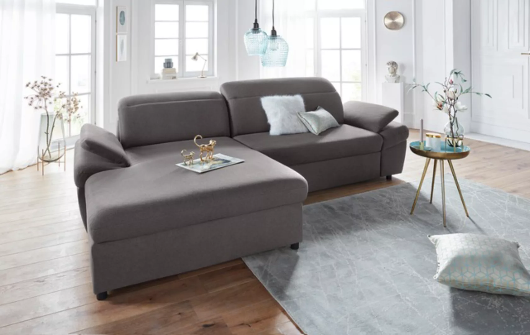 exxpo - sofa fashion Ecksofa "Kyoto, inkl. Kopfteil- und Armteilverstellung günstig online kaufen