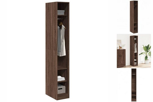 vidaXL Kleiderschrank Kleiderschrank Braun Eichen-Optik 30x50x200 cm Holzwe günstig online kaufen