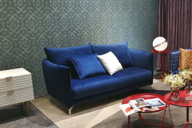 JVmoebel Sofa Design Polster Luxus Sitz Sofa Couch Textil Sofa 2 Sitzer, Ma günstig online kaufen