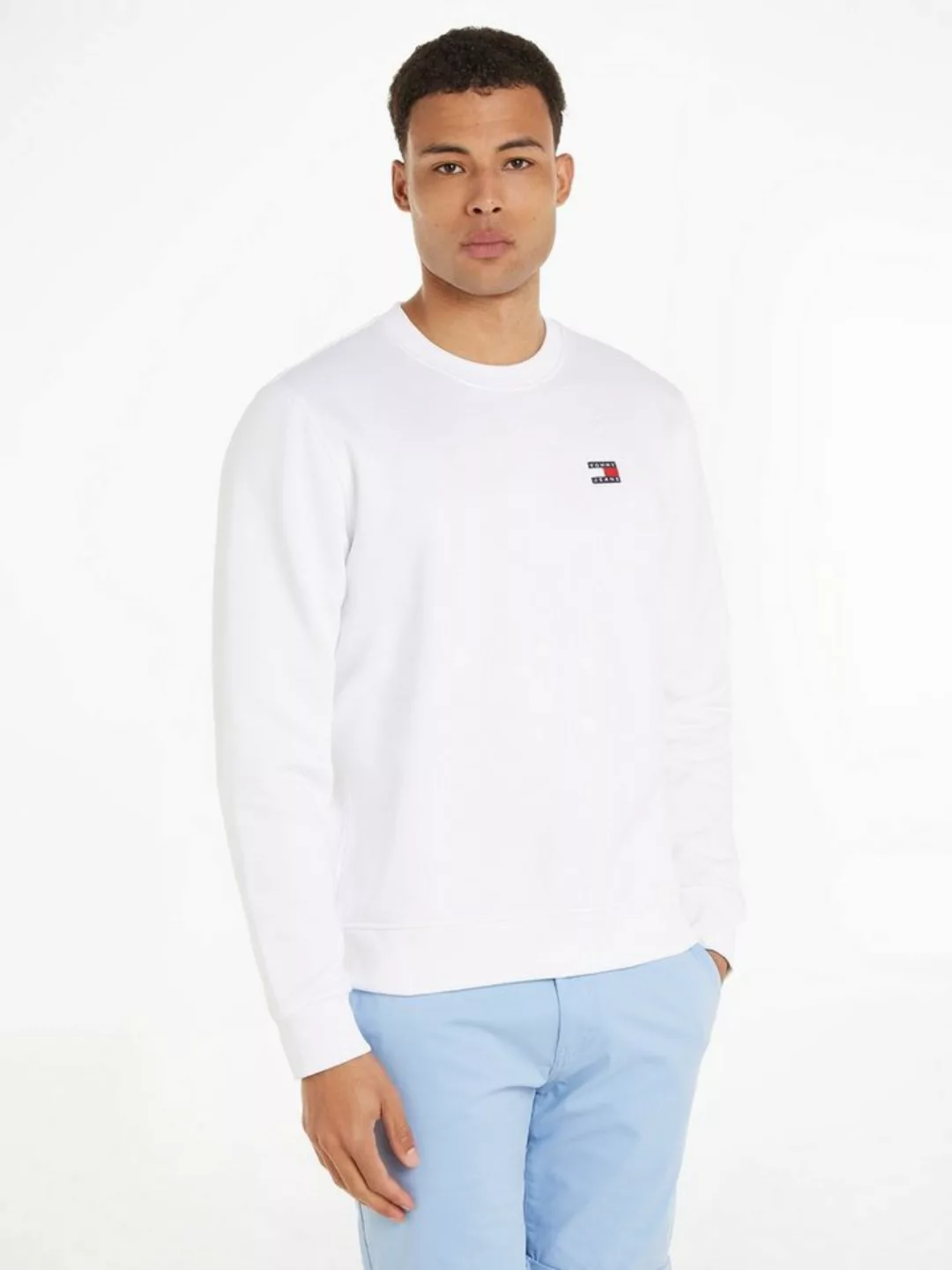 Tommy Jeans Sweatshirt TJM REG BADGE CREW EXT mit Rundhalsausschnitt günstig online kaufen