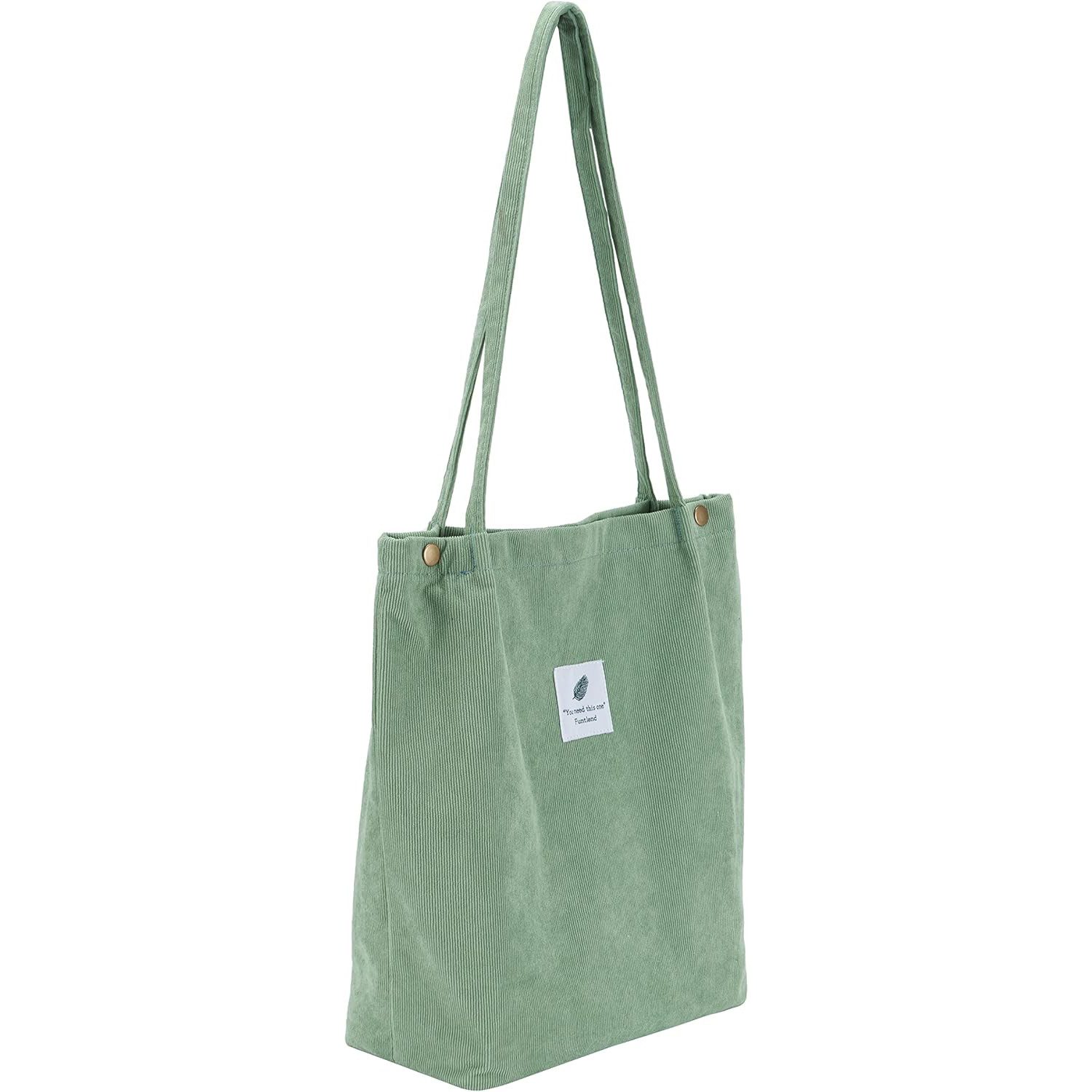 OKWISH Handtasche Kordsamtschultertasche Tote Bag Freizeittasche günstig online kaufen
