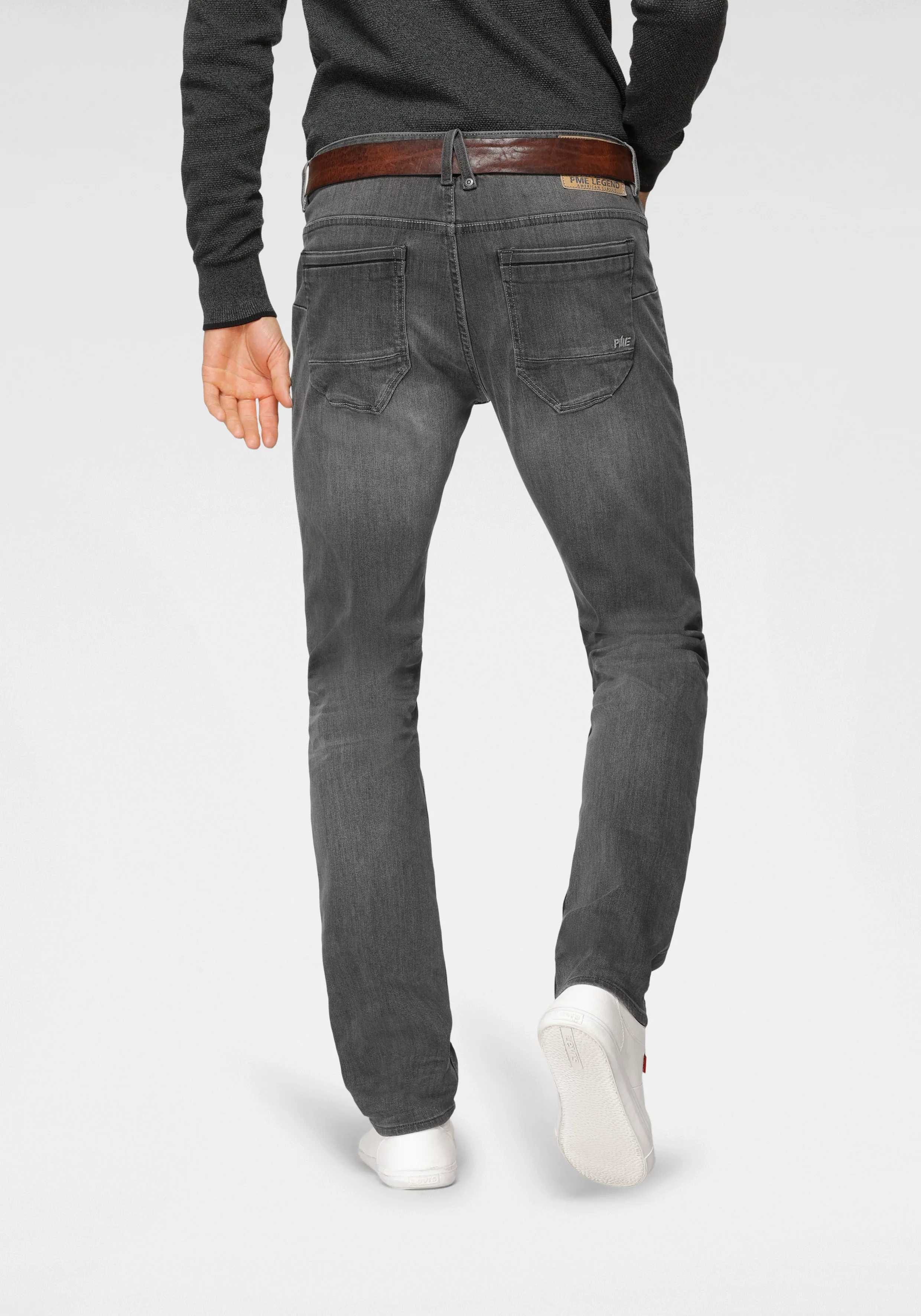 PME Legend Herren Jeans NIGHTFLIGHT - Regular Fit - Grau - Stone Mid Grey günstig online kaufen