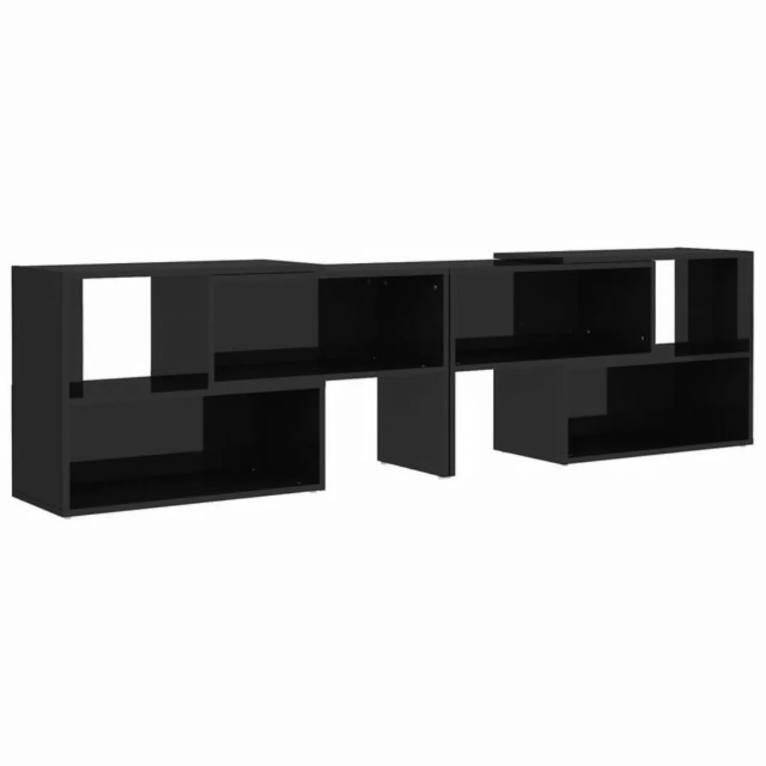 vidaXL TV-Schrank TV-Schrank Hochglanz-Schwarz 149x30x52 cm Spanplatte Lowb günstig online kaufen