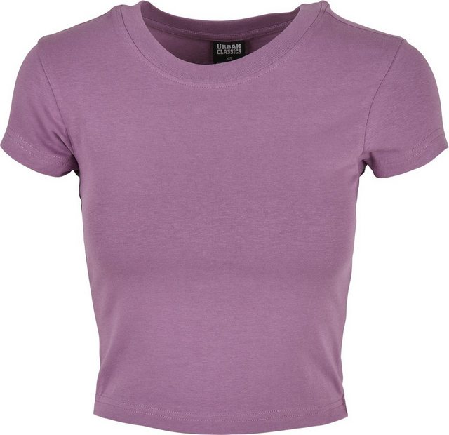 URBAN CLASSICS T-Shirt Urban Classics Damen Ladies Stretch Jersey Cropped T günstig online kaufen