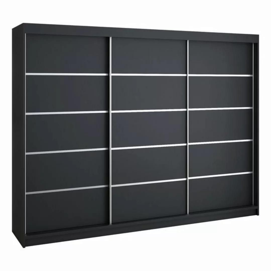 A&J MöbelLand GmbH Schwebetürenschrank STIM 200CM, 3-türig Schrank mit 4 Sc günstig online kaufen