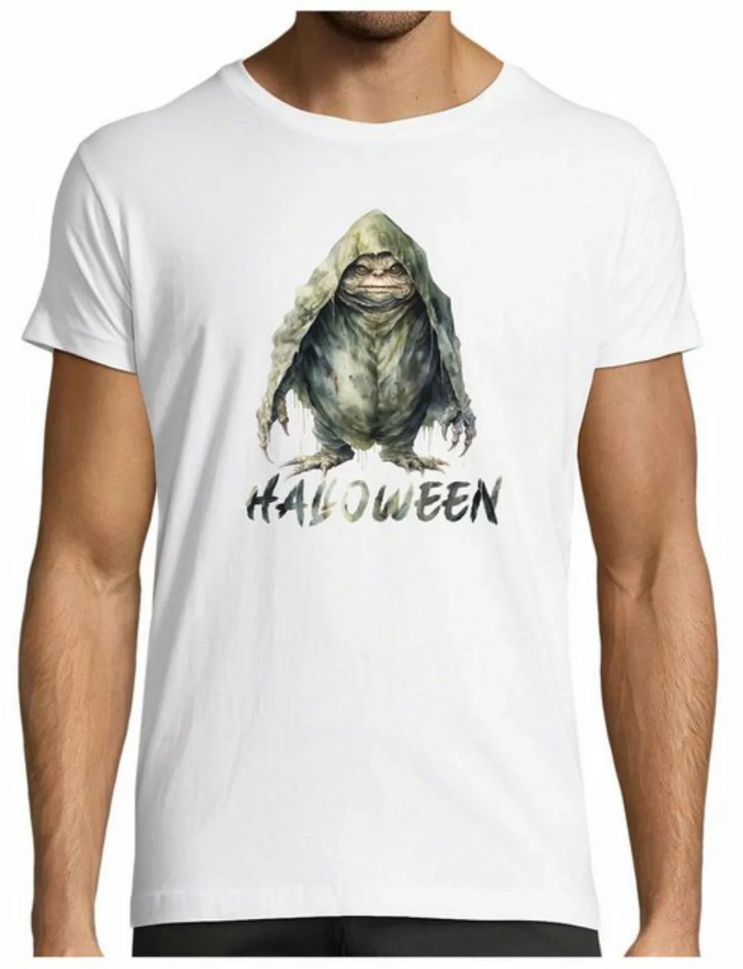 MyDesign24 T-Shirt Herren Halloween Shirt - mystische Kreatur in einem Umha günstig online kaufen